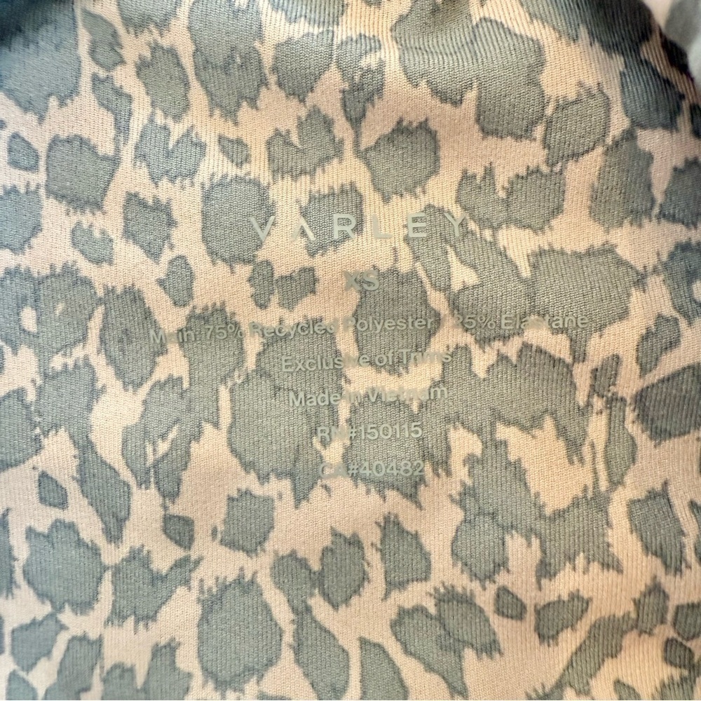 Varley Women's Let's Move High Rise 25' Leggings Graphite Cheetah Size XS - Picture 10 of 12